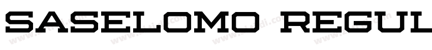 SASELOMO Regular字体转换 SASELOMO Regular字体转换